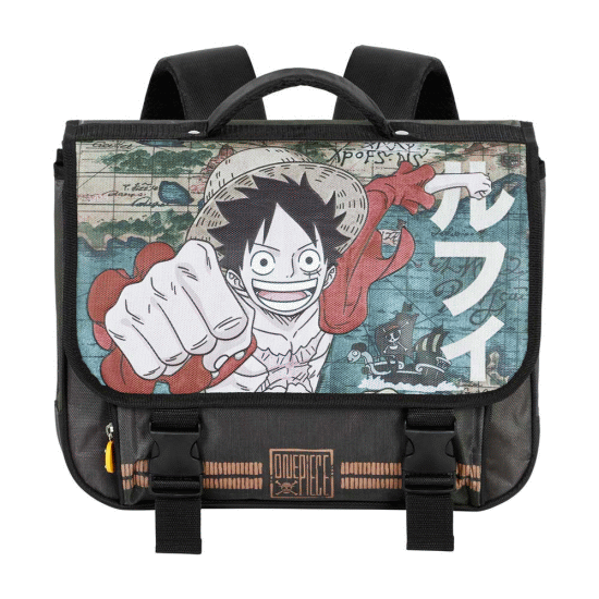 One Piece Map Mochila Cartable 2.0, Marrom ( Imagem 2 de 4 ) - Preview