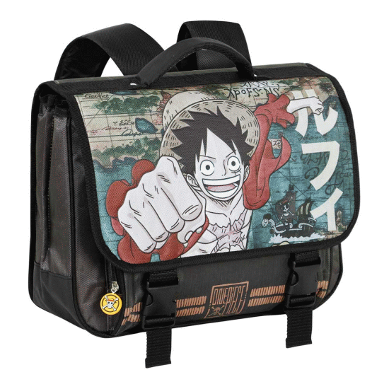 One Piece Map Mochila Cartable 2.0, Marrom ( Imagem 3 de 4 ) - Preview