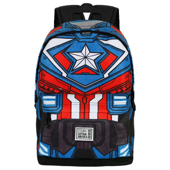 Capitão América Tekk Costume Mochila HS FAN 2.0, Azul ( Imagem 4 de 4 ) - Preview