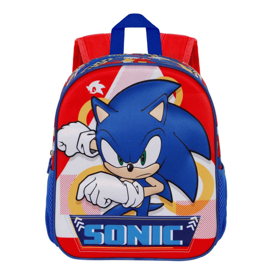 Sega-Sonic Game Mochila 3D Pequena, Azul ( Imagem 2 de 3 ) - Preview