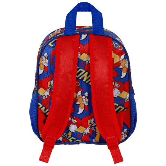Sega-Sonic Game Mochila 3D Pequena, Azul ( Imagem 3 de 3 ) - Preview