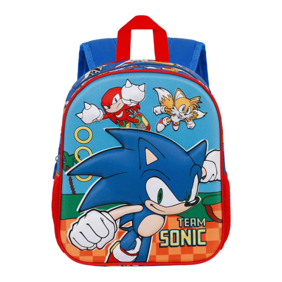 Sega-Sonic Team Mochila 3D Pequena, Azul ( Imagem 3 de 4 ) - Preview