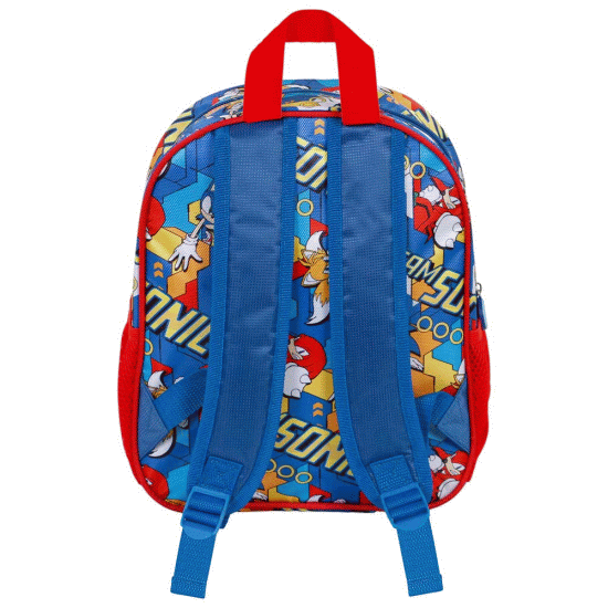 Sega-Sonic Team Mochila 3D Pequena, Azul ( Imagem 2 de 4 ) - Preview