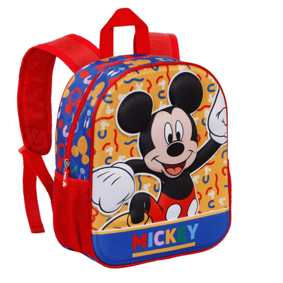 Mickey Mouse Oh Boy Mochila 3D Pequena, Vermelha ( Imagem 3 de 4 ) - Preview