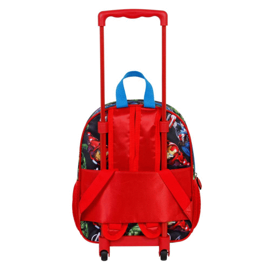 Os Vingadores Superhero Mochila 3D com Rodas Pequena, Azul ( Imagem 2 de 4 ) - Preview