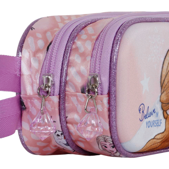 Frozen 2 Yourself Estojo Duplo 3D, Rosa ( Imagem 3 de 4 ) - Preview