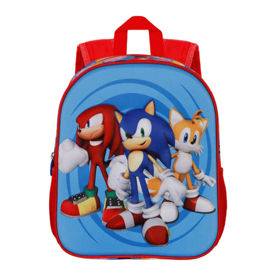 Sega-Sonic Friends Mochila 3D Pequena, Azul ( Imagem 2 de 3 ) - Preview