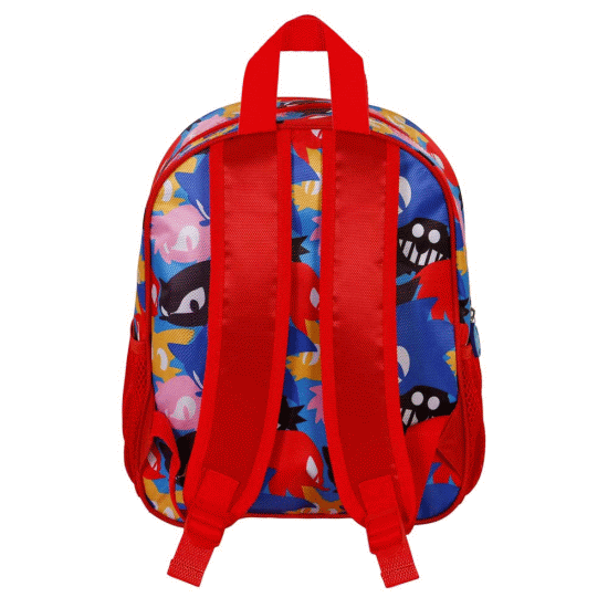 Sega-Sonic Friends Mochila 3D Pequena, Azul ( Imagem 3 de 3 ) - Preview