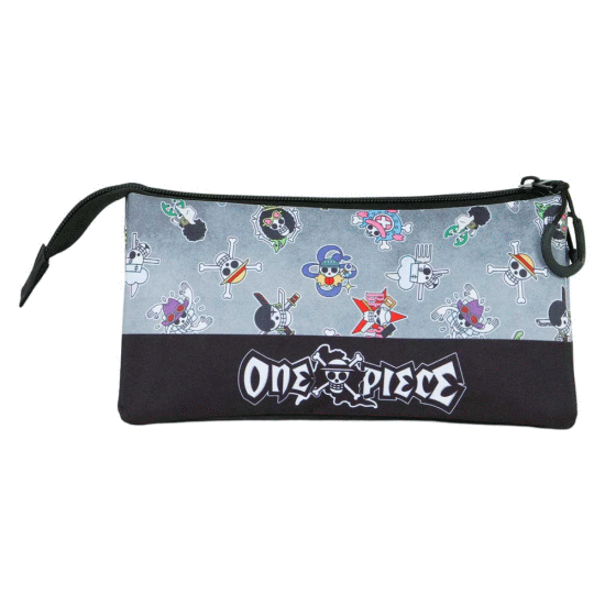One Piece Skull Symbols Estojo Triplo FAN 2.0, Cinza ( Imagem 3 de 3 ) - Preview