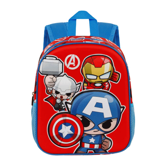 Os Vingadores Impact Mochila 3D Pequena, Vermelha ( Imagem 3 de 4 ) - Preview