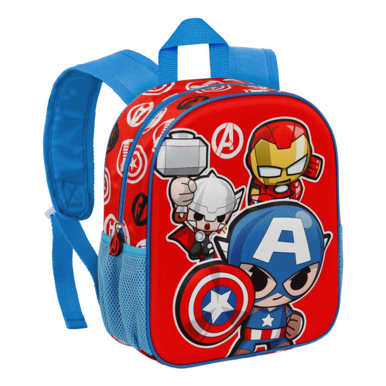 Os Vingadores Impact Mochila 3D Pequena, Vermelha ( Imagem 2 de 4 ) - Preview