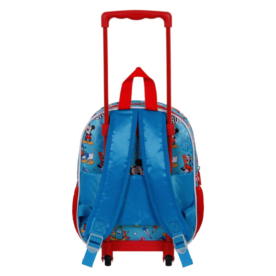Mickey Mouse House Mochila 3D com Rodas Pequena, Azul ( Imagem 3 de 4 ) - Preview