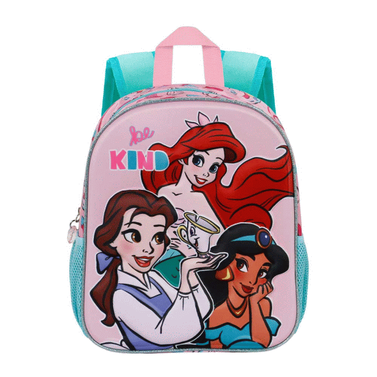 Princesas Disney Kind Mochila 3D Pequena, Rosa ( Imagem 2 de 4 ) - Preview