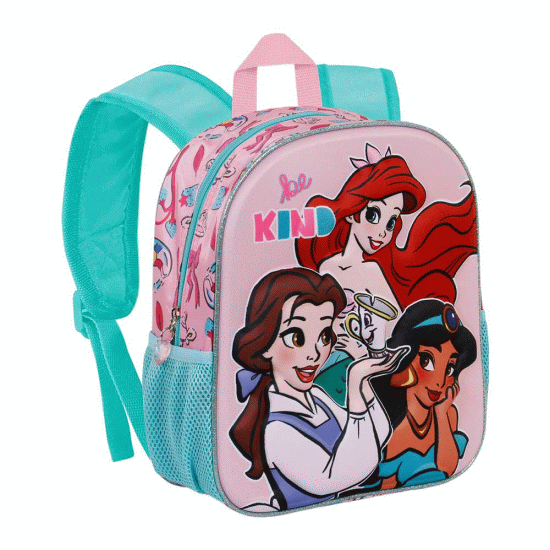 Princesas Disney Kind Mochila 3D Pequena, Rosa ( Imagem 3 de 4 ) - Preview