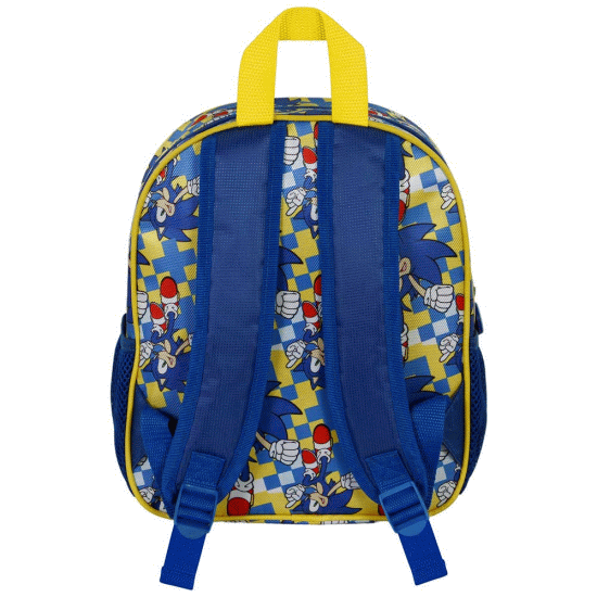 Sega-Sonic Step Mochila 3D Pequena, Azul ( Imagem 3 de 3 ) - Preview