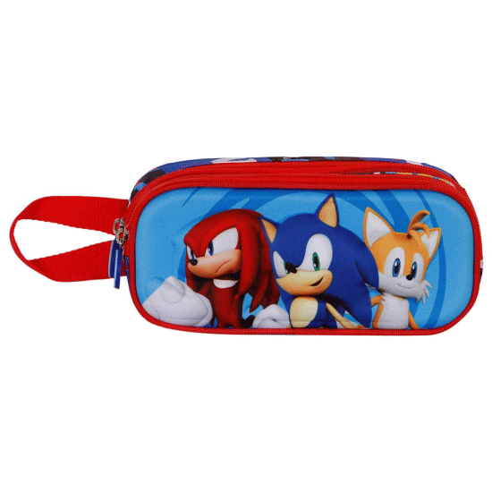 Sega-Sonic Friends Estojo Duplo 3D, Azul ( Imagem 2 de 4 ) - Preview