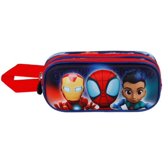 Homem-Aranha Glow Estojo Duplo 3D, Azul ( Imagem 2 de 4 ) - Preview