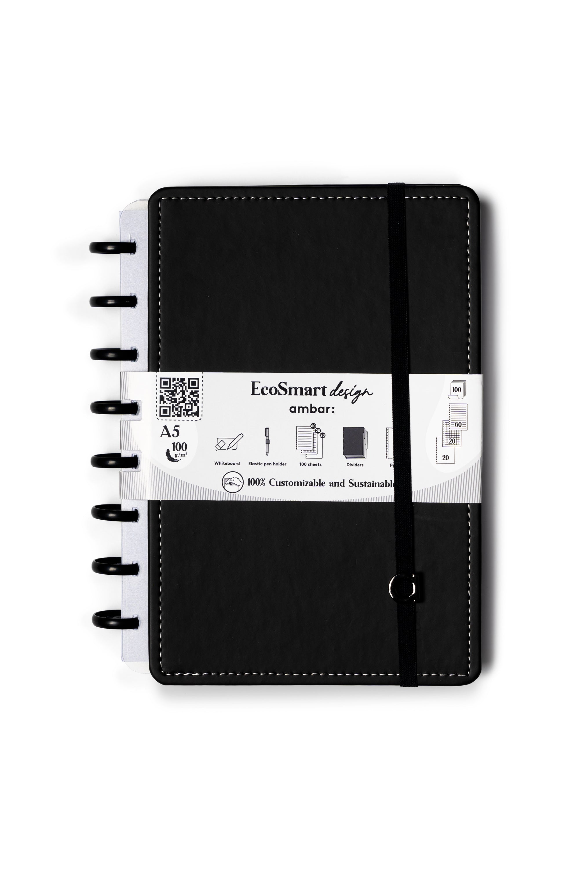 AMBAR - CAD. A5 ECOSMART PU 100F - CASTANHO ( Imagem 2 de 7 ) - Preview