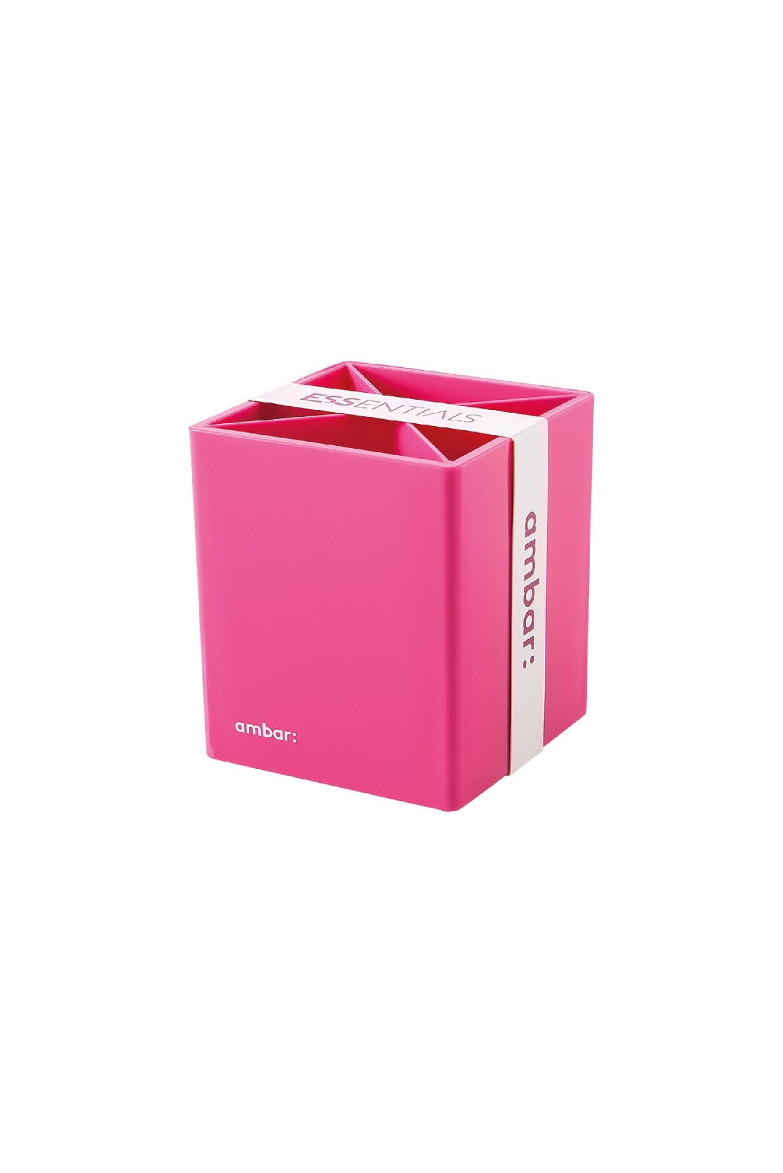 Porta-Canetas Quadrado Ambar Essential Rosa ( Imagem 2 de 3 ) - Preview