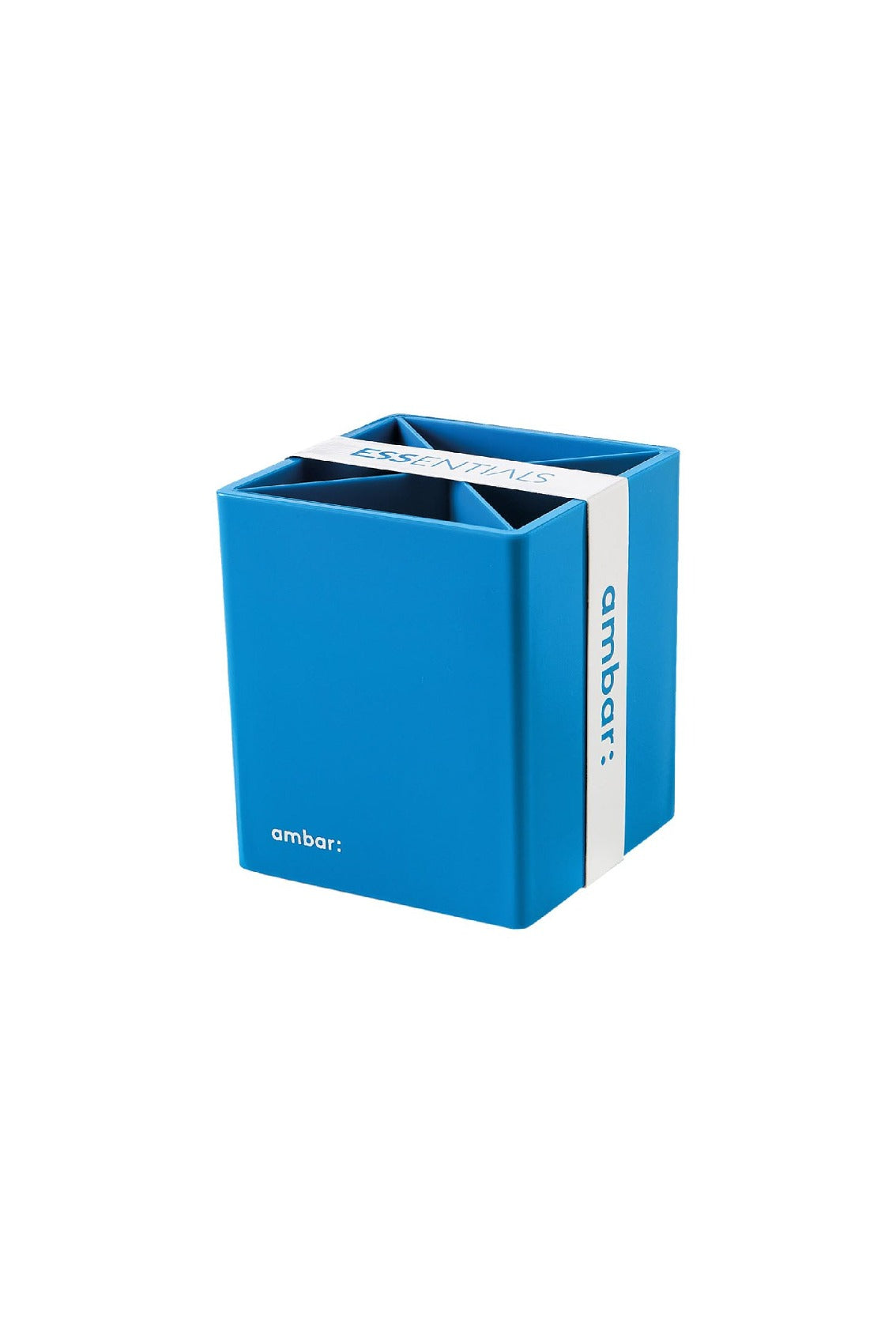 Porta-Canetas Quadrado Ambar Essential Azul ( Imagem 2 de 3 ) - Preview