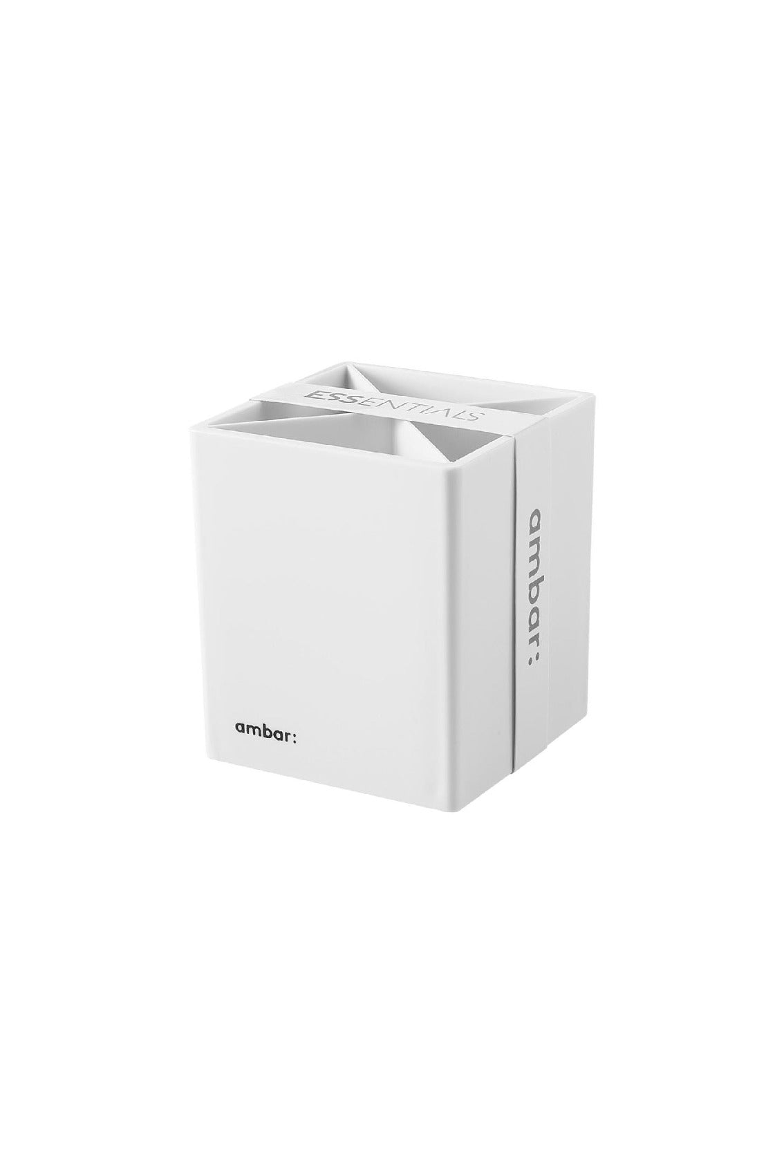 Porta-Canetas Quadrado Ambar Essential Branco ( Imagem 3 de 3 ) - Preview