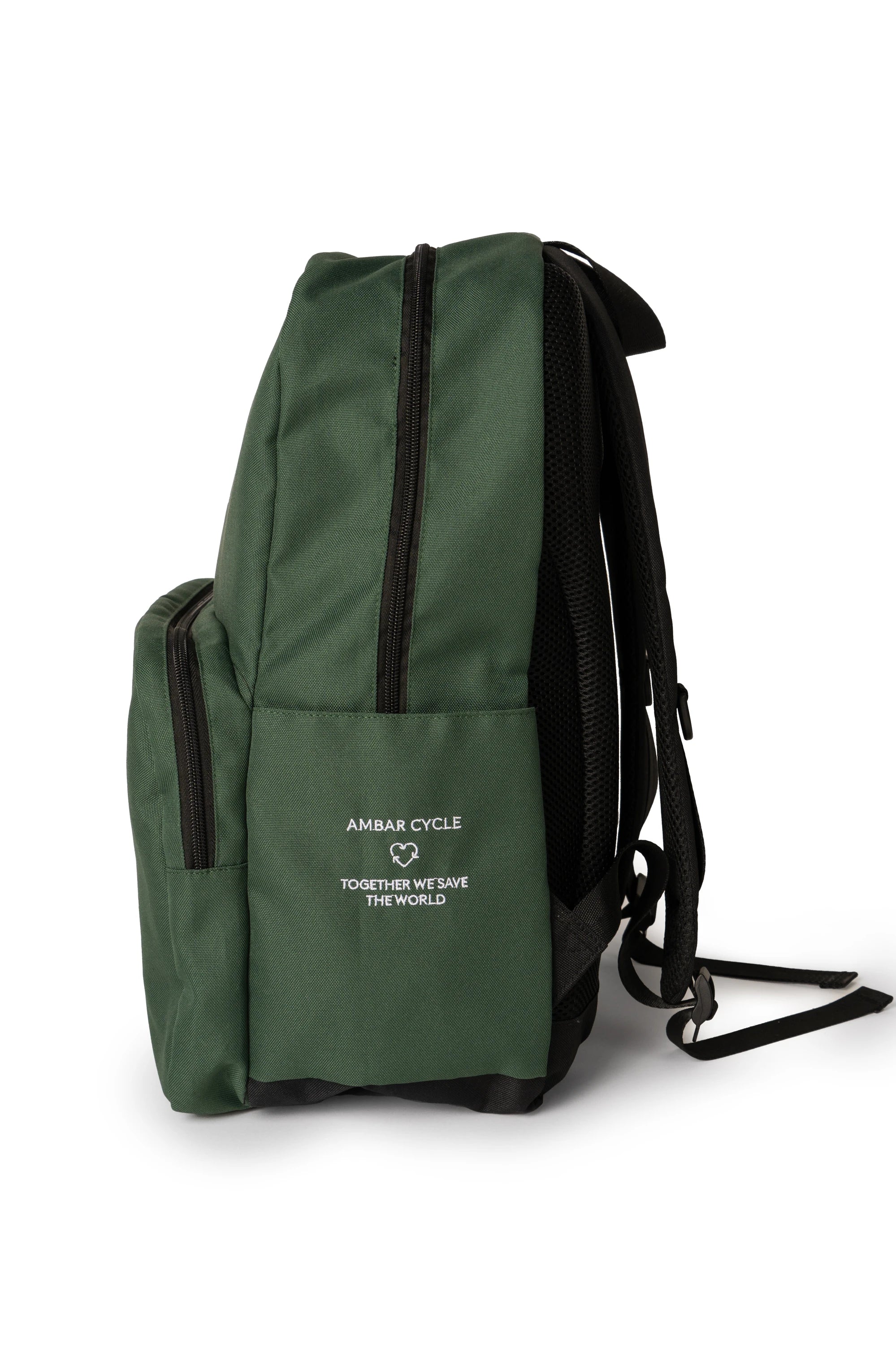 Mochila 2 Fechos Cycle Verde Escuro ( Imagem 4 de 7 ) - Preview