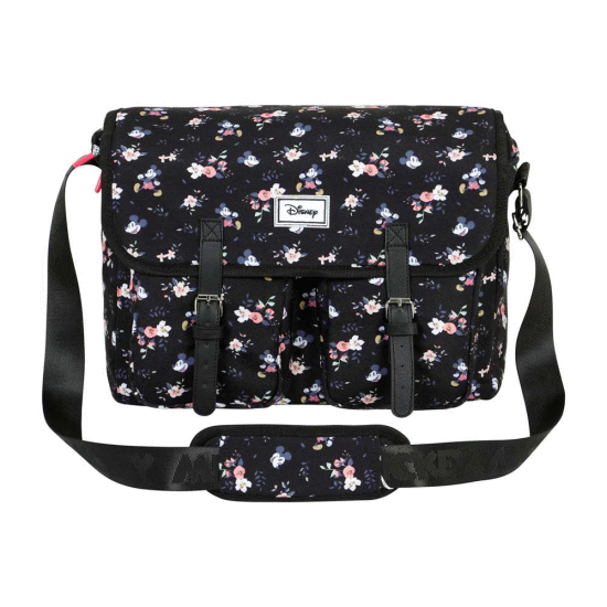 Mickey Mouse Nature Bolso Satchel Grande, Preta ( Imagem 2 de 4 ) - Preview