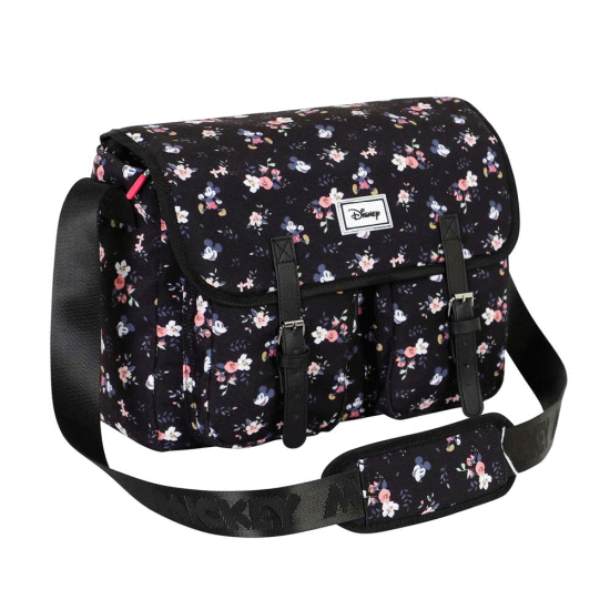 Mickey Mouse Nature Bolso Satchel Grande, Preta ( Imagem 3 de 4 ) - Preview