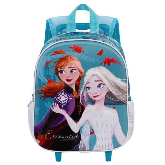 Frozen 2 Enchanted Mochila 3D com Rodas Pequena, Azul ( Imagem 2 de 4 ) - Preview