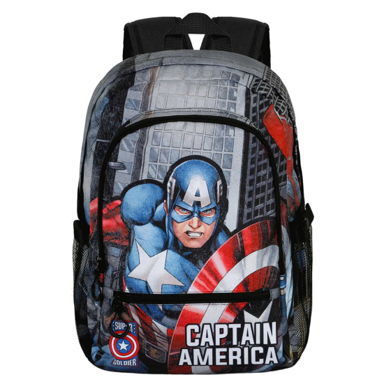 Capitão América Defender Mochila Fight FAN 2.0, Multicolorido ( Imagem 2 de 4 ) - Preview