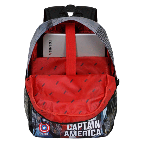 Capitão América Defender Mochila Fight FAN 2.0, Multicolorido ( Imagem 4 de 4 ) - Preview