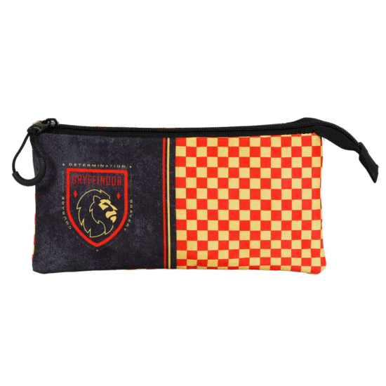 Harry Potter Gryffindor Estojo Triplo FAN 2.0, Preta ( Imagem 2 de 3 ) - Preview