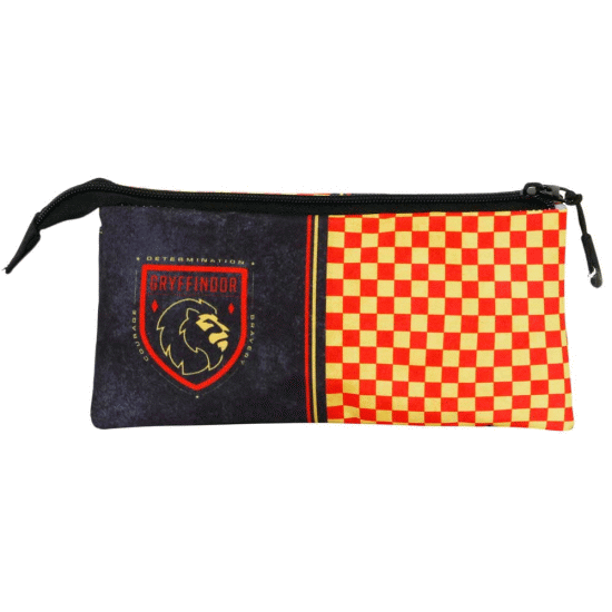 Harry Potter Gryffindor Estojo Triplo FAN 2.0, Preta ( Imagem 3 de 3 ) - Preview
