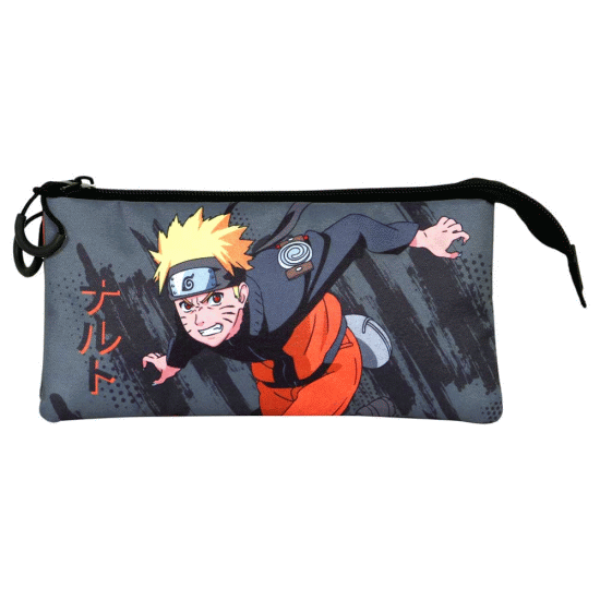 Naruto Shuriken Estojo Triplo FAN 2.0, Cinza ( Imagem 2 de 3 ) - Preview
