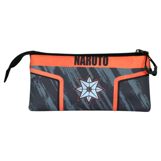 Naruto Shuriken Estojo Triplo FAN 2.0, Cinza ( Imagem 3 de 3 ) - Preview