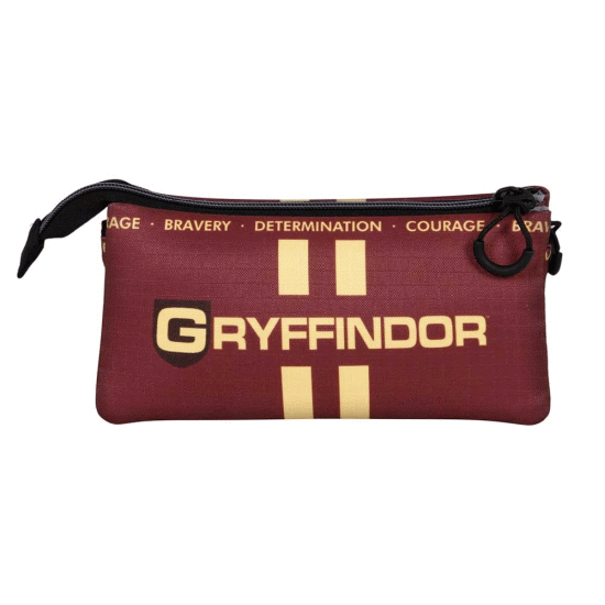 Harry Potter Gryffindor22 Estojo Triplo ECO, Borgonha ( Imagem 3 de 3 ) - Preview