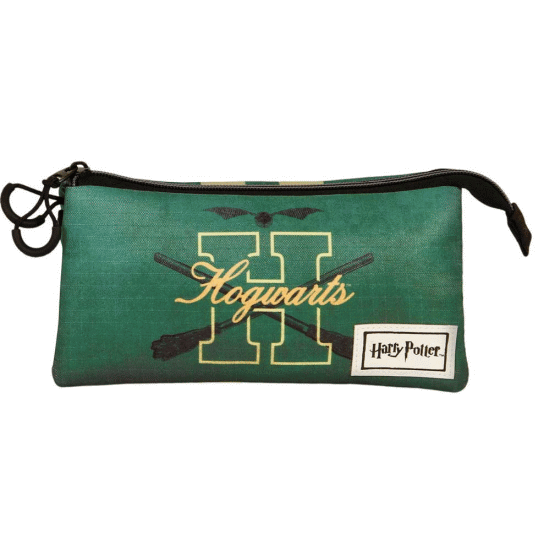 Harry Potter Howarsity Estojo Triplo ECO, Verde ( Imagem 2 de 3 ) - Preview