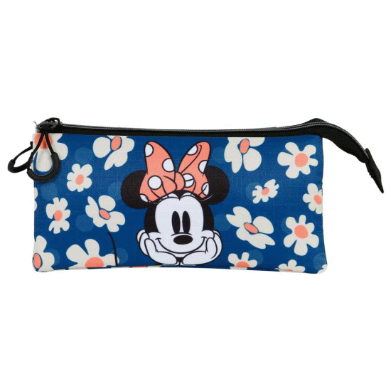 Minnie Mouse Happy Field Estojo Triplo ECO, Azul Escuro ( Imagem 2 de 3 ) - Preview