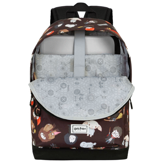 Harry Potter Cute Mochila HS FAN 2.0, Preta ( Imagem 3 de 3 ) - Preview