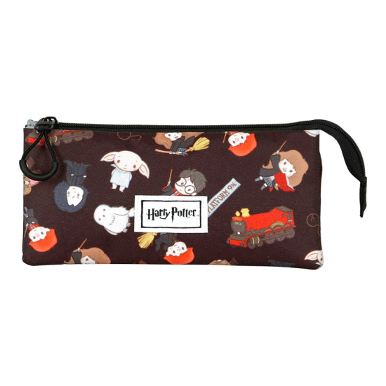 Harry Potter Cute Estojo Triplo FAN 2.0, Preta ( Imagem 2 de 3 ) - Preview