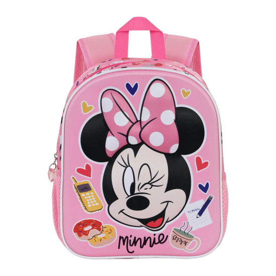 Minnie Mouse Wink Mochila 3D Pequena, Rosa ( Imagem 2 de 4 ) - Preview