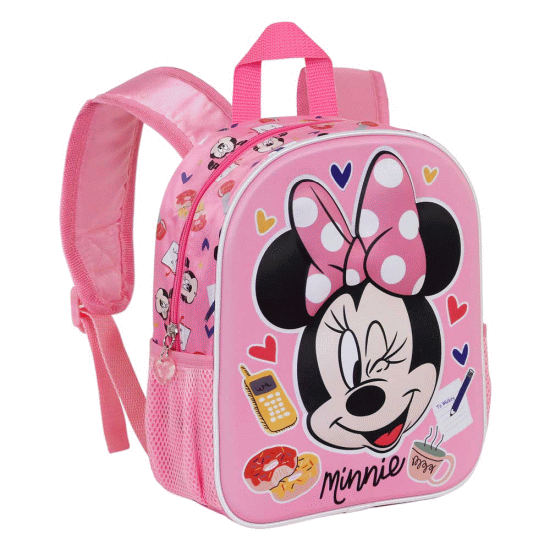 Minnie Mouse Wink Mochila 3D Pequena, Rosa ( Imagem 3 de 4 ) - Preview