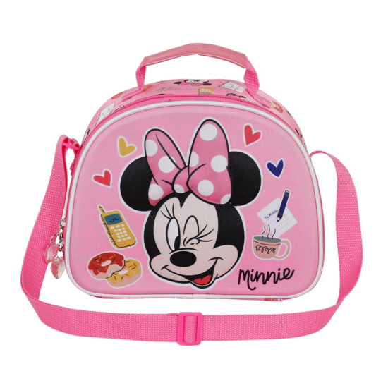 Minnie Mouse Wink Lancheira 3D, Rosa ( Imagem 3 de 3 ) - Preview