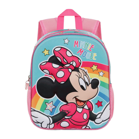 Minnie Mouse Colors Mochila 3D Pequena, Azul ( Imagem 2 de 4 ) - Preview