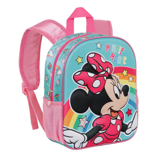 Minnie Mouse Colors Mochila 3D Pequena, Azul ( Imagem 3 de 4 ) - Preview