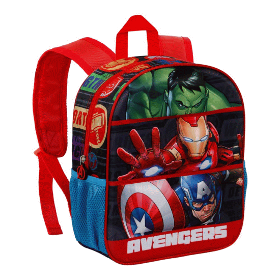 Os Vingadores Union Mochila 3D Pequena, Vermelha ( Imagem 2 de 4 ) - Preview