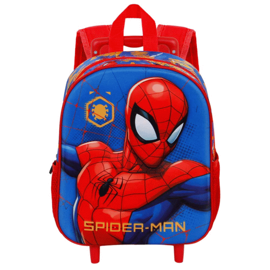Homem-Aranha Leader Mochila 3D com Rodas Pequena, Azul ( Imagem 3 de 4 ) - Preview
