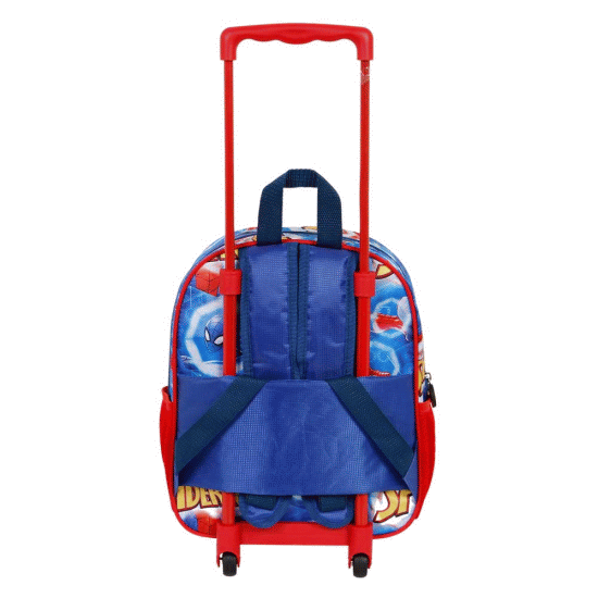 Homem-Aranha Powerful Mochila 3D com Rodas Pequena, Azul ( Imagem 3 de 4 ) - Preview