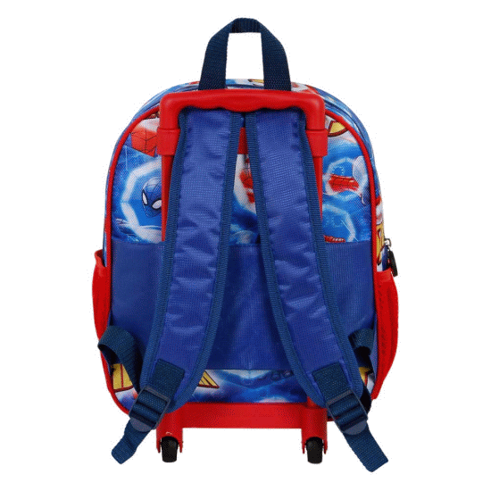 Homem-Aranha Powerful Mochila 3D com Rodas Pequena, Azul ( Imagem 4 de 4 ) - Preview