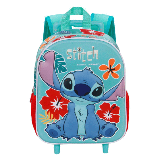 Lilo e Stitch Tropic Mochila 3D com Rodas Pequena, Azul ( Imagem 3 de 4 ) - Preview